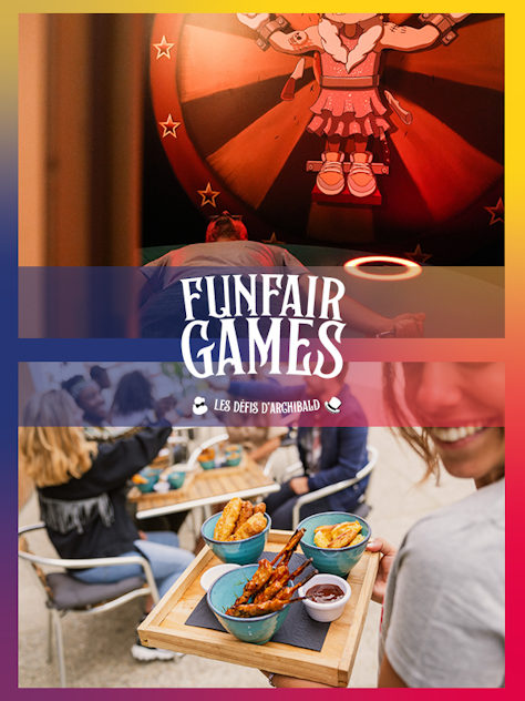 Activité Funfair Games + restauration pour Enterrement de vie de célibataire chez Koezio