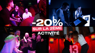Offre multi-activité chez Koezio - 20% de réduction sur la 2ème activité