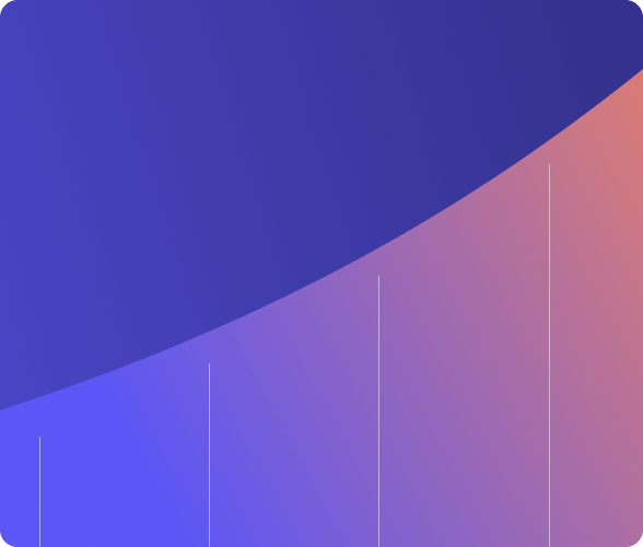 Upward sloping purple gradient