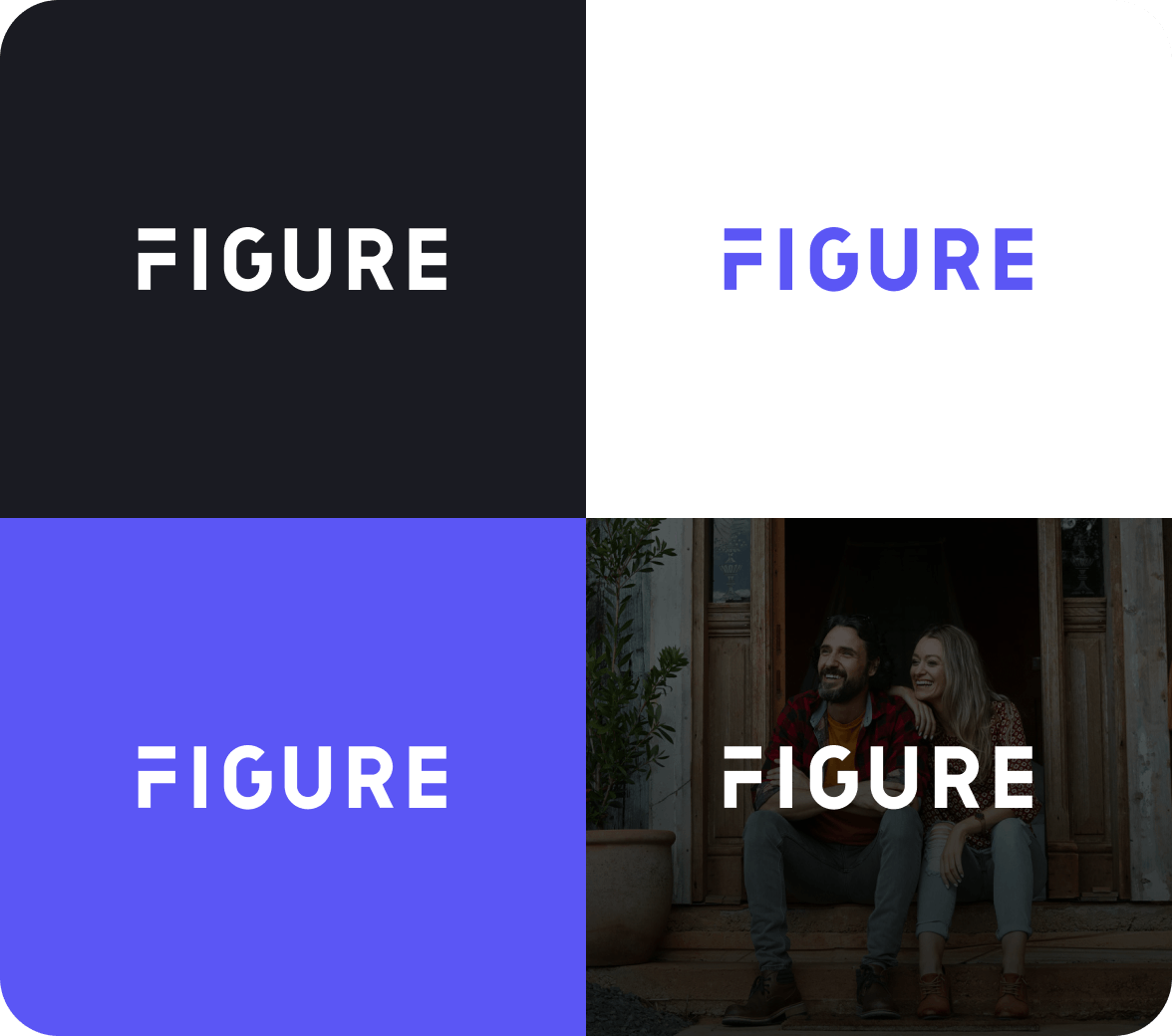 Color usage & alternative backgrounds for the Figure Logo