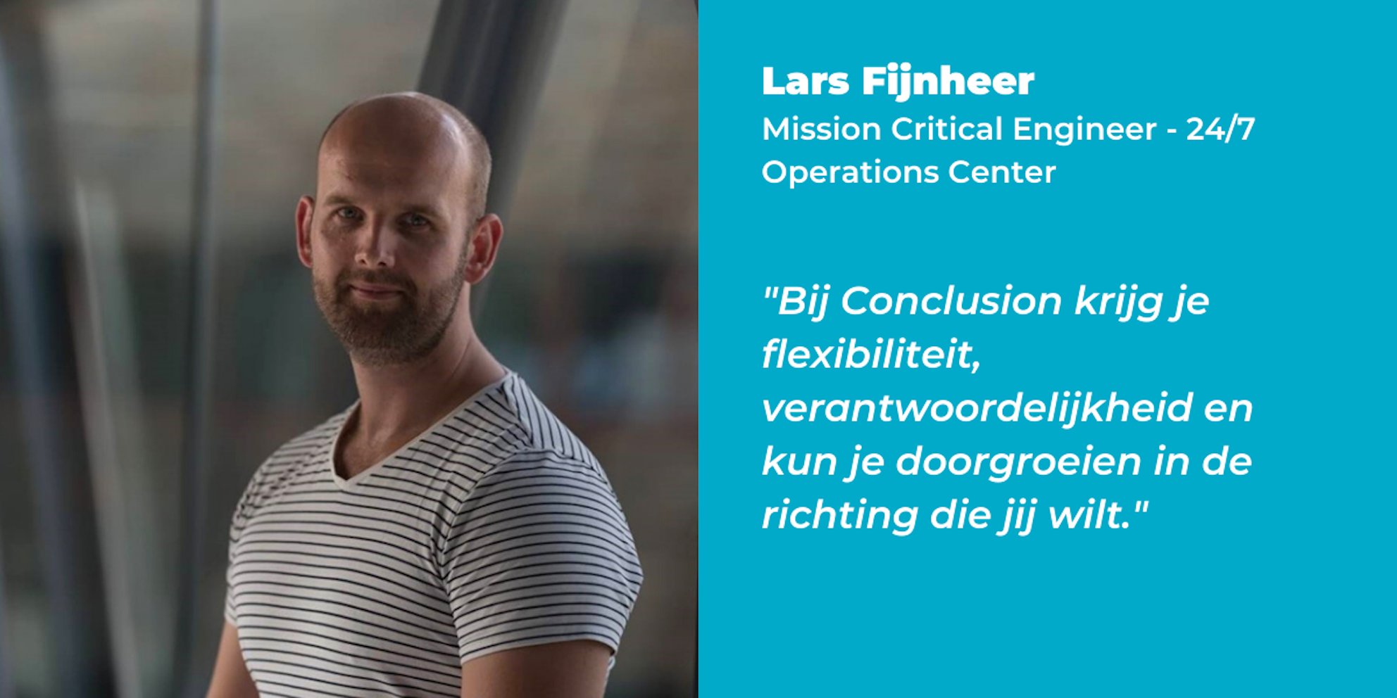 Medewerker Conclusion Mission Critical - Lars Fijnheer