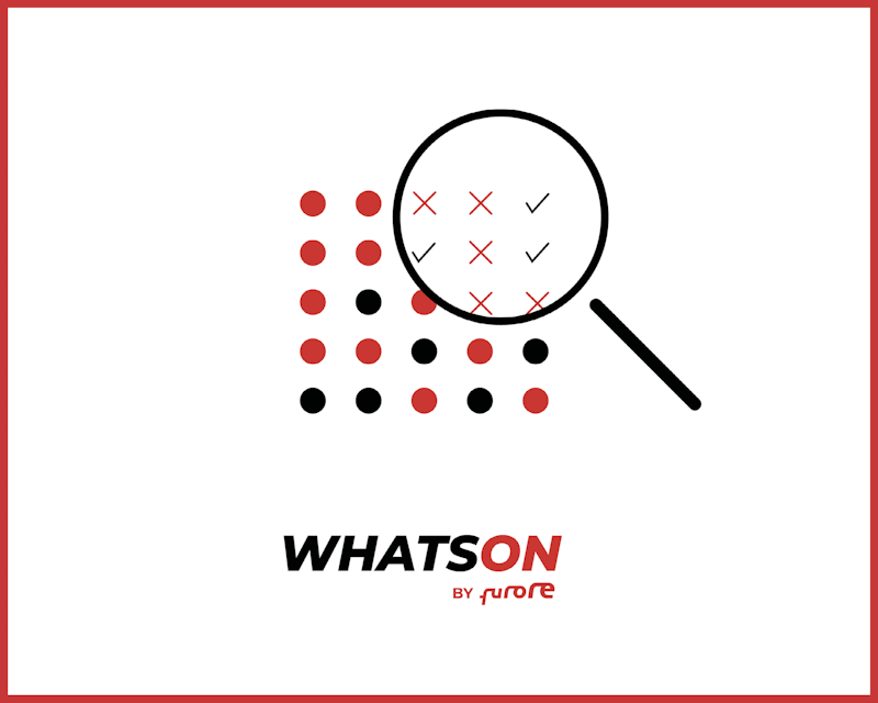 WhatsOn logo met rood kader