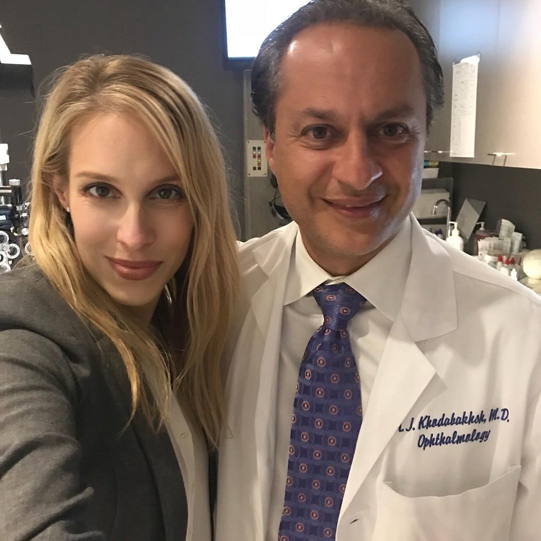Dr. Khodabakhsh with Patient