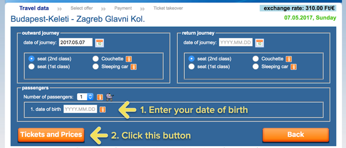 How to get the ticket prices