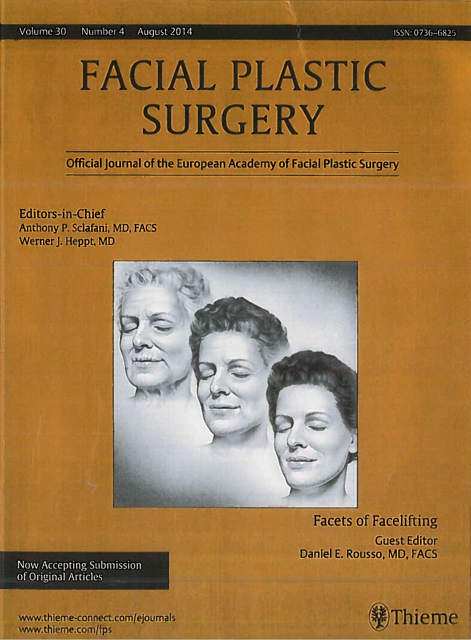 Picture of the book of the journal of plastic surgery 