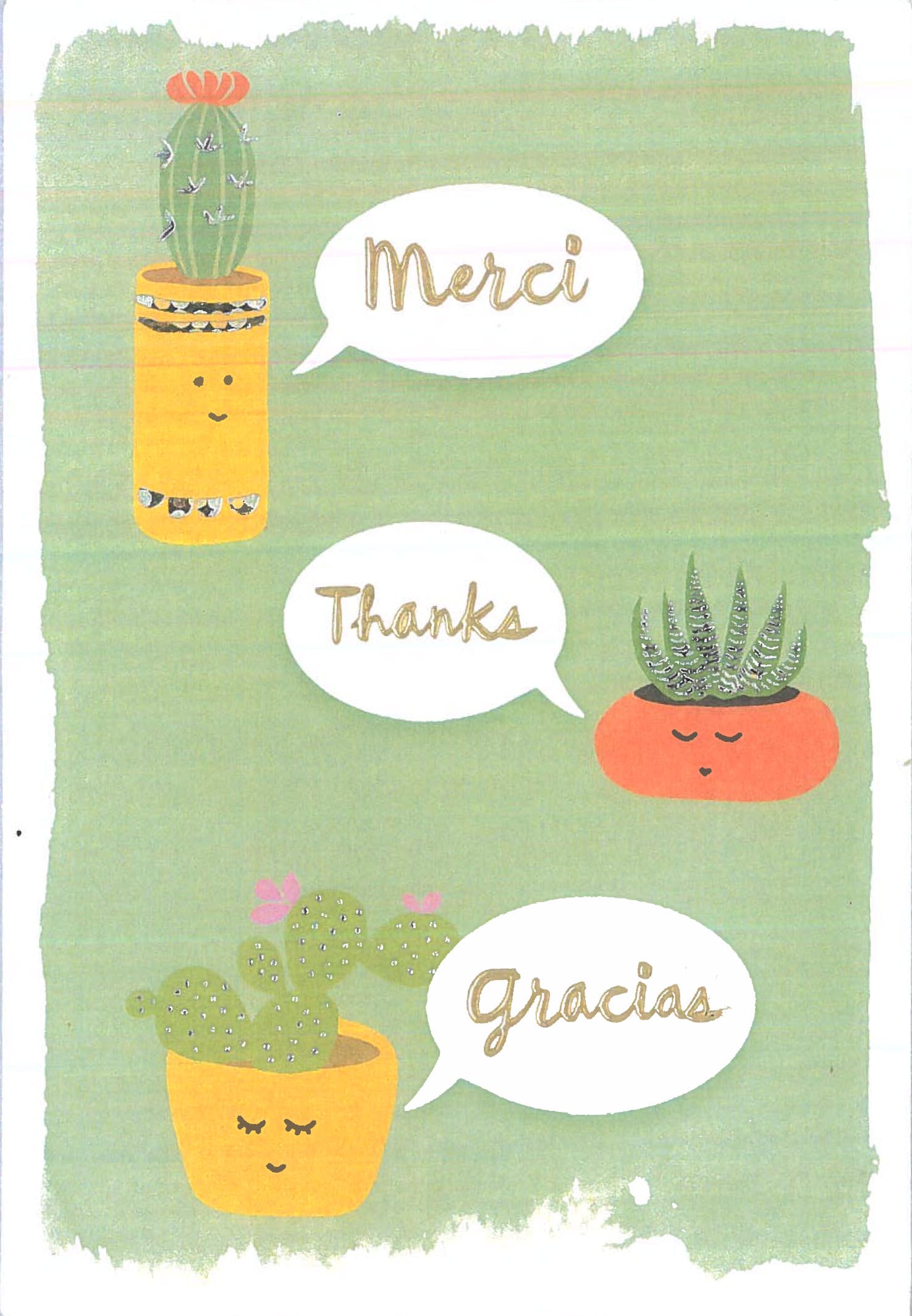 thank you card from patient