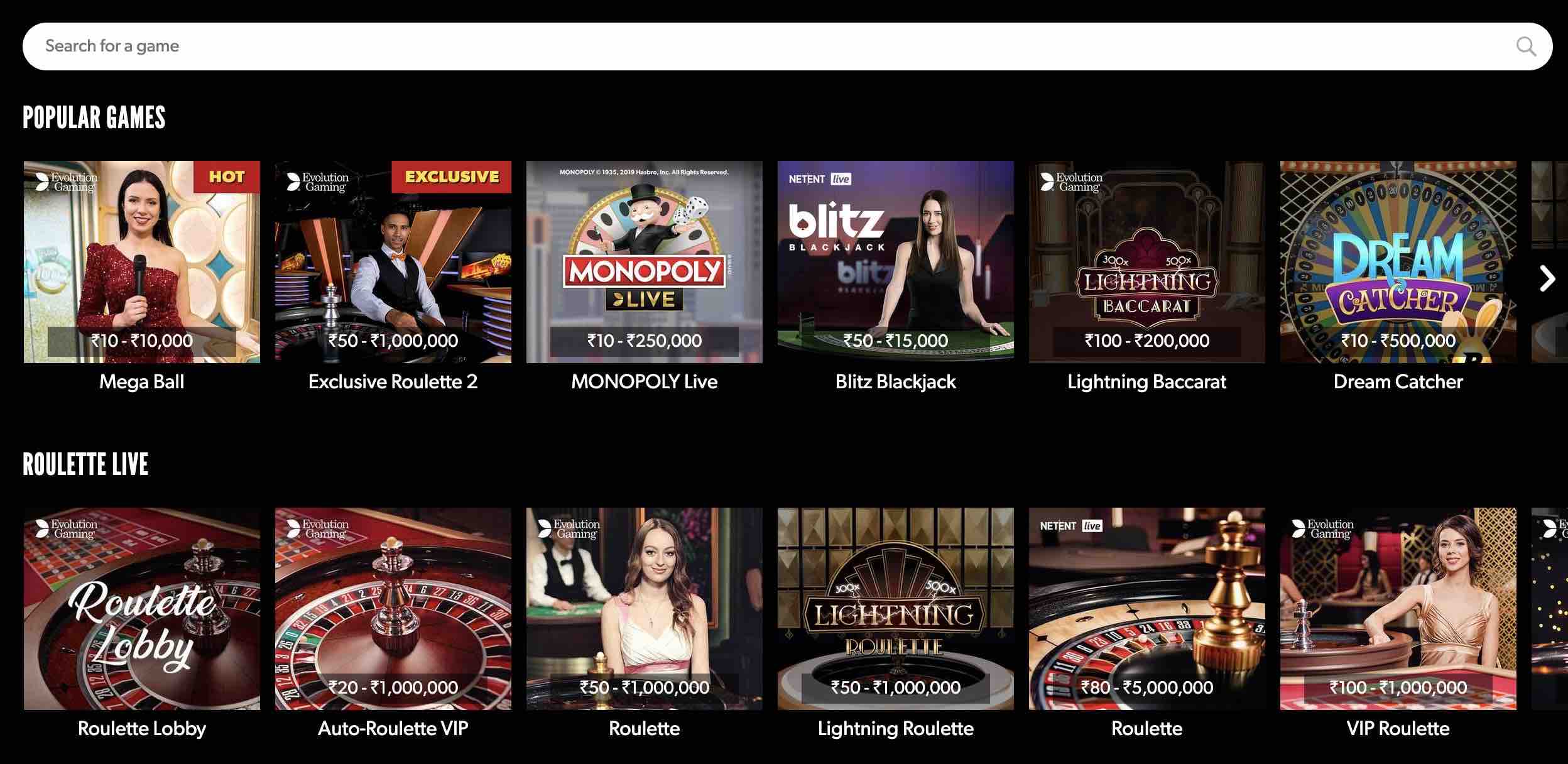 Rizk Live Casino Welcome Offer gets you ₹25,000 in Bonus