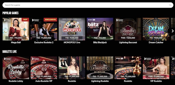 Rizk Live Casino Welcome Offer gets you ₹25,000 in Bonus