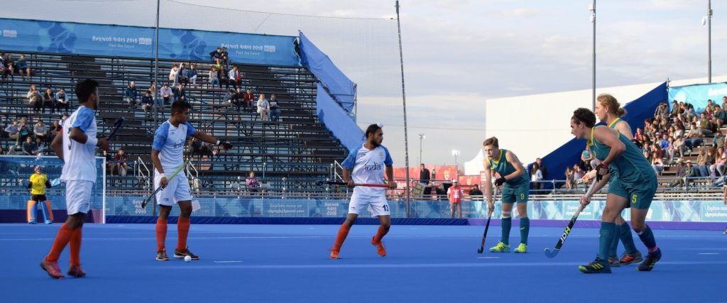 Field Hockey match India vs Australia 