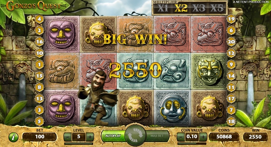 gonzos online slot features