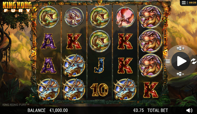 king kong fury slot machine