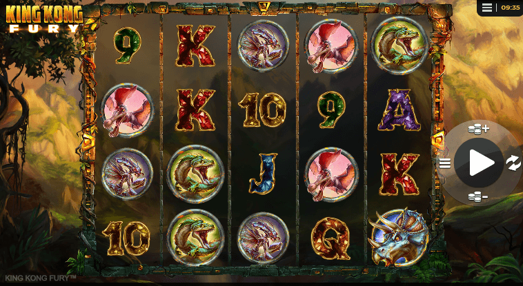 king kong fury slot features