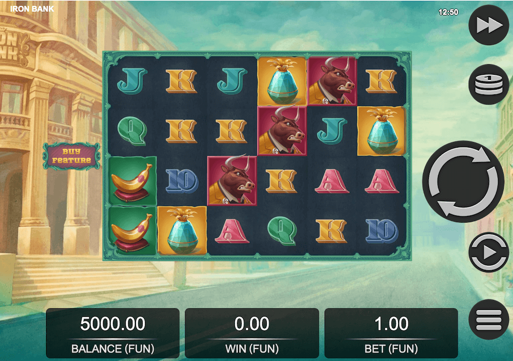 Iron Bank Slot Game View