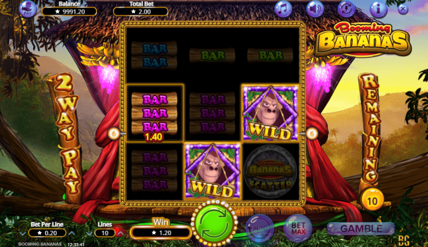 Booming Bananas Slot Win