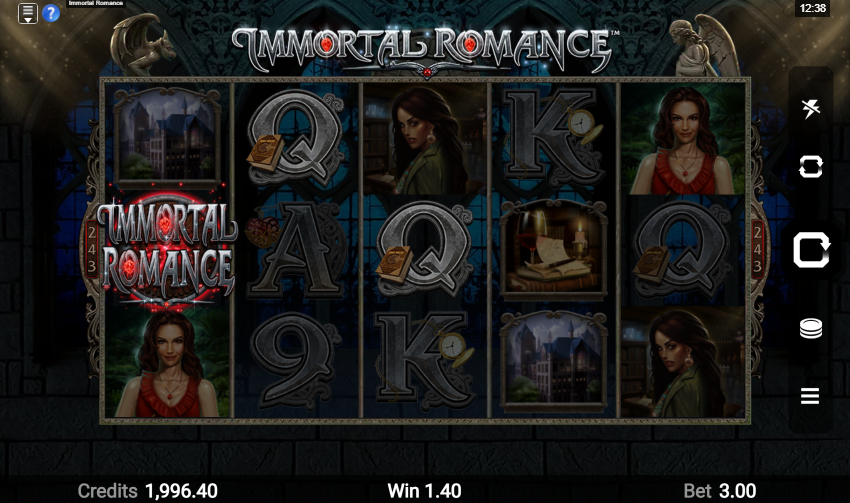 Immortal Romance Slot Win