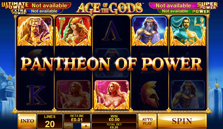 Age of the Gods Slot Win Pantheon Of Power