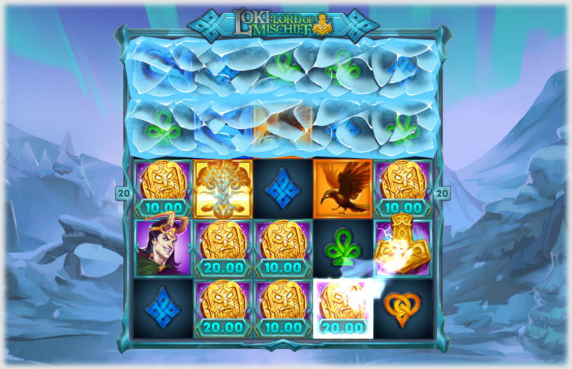 Loki Lord of Mischief Slot Playing Grid