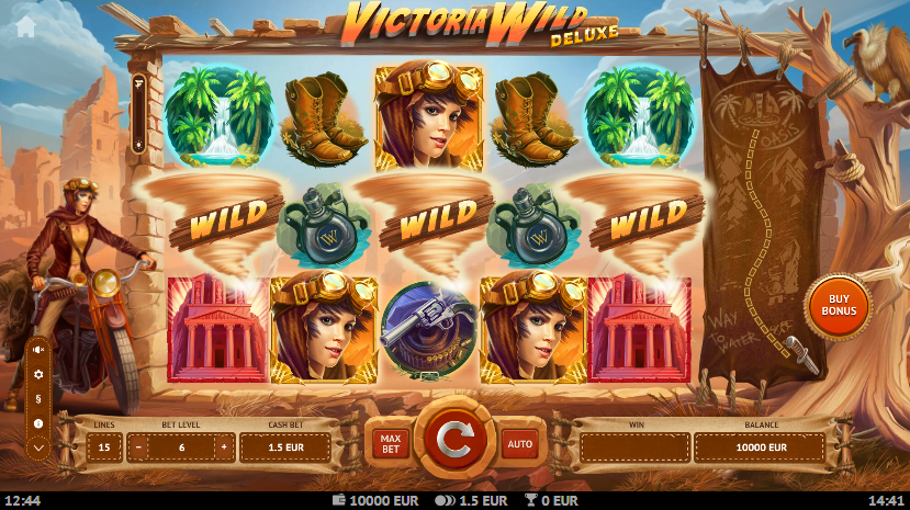 Victoria Wild Deluxe Slot Playing Grid