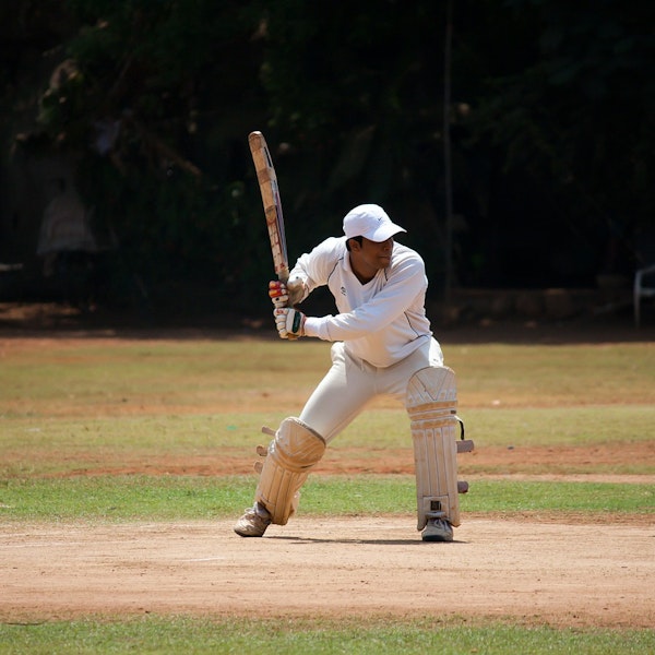 Cricket player on the field