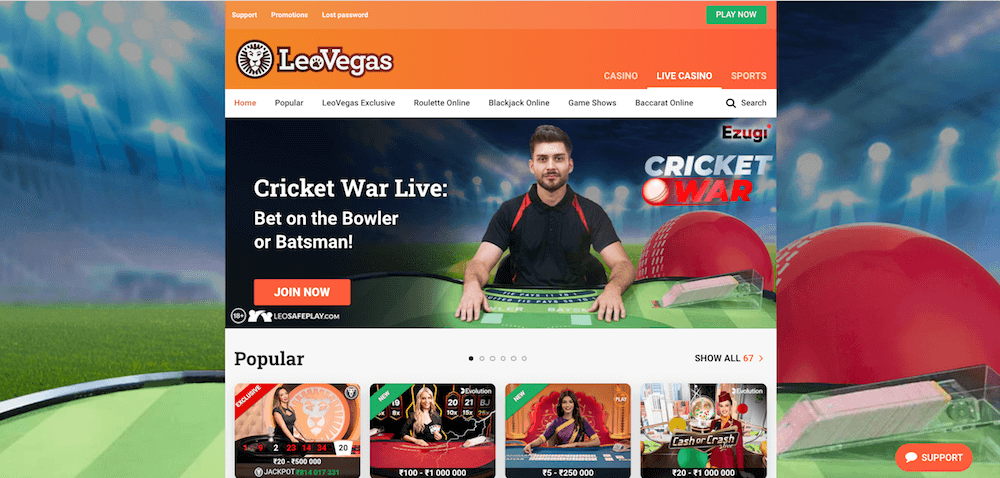 LeoVegas Live Casino