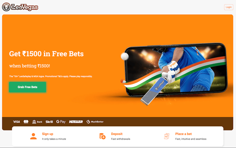 LeoVegas India Free Bet Bonus