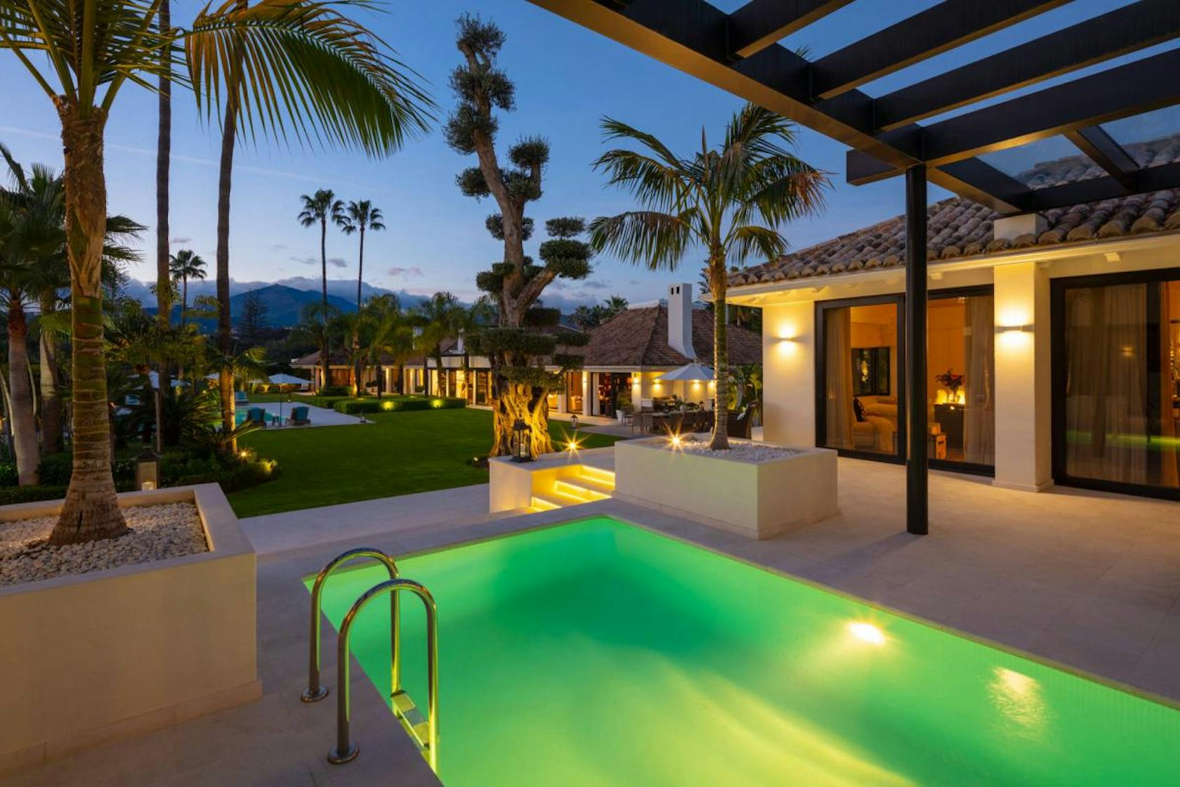 house building housing villa pool water hotel resort