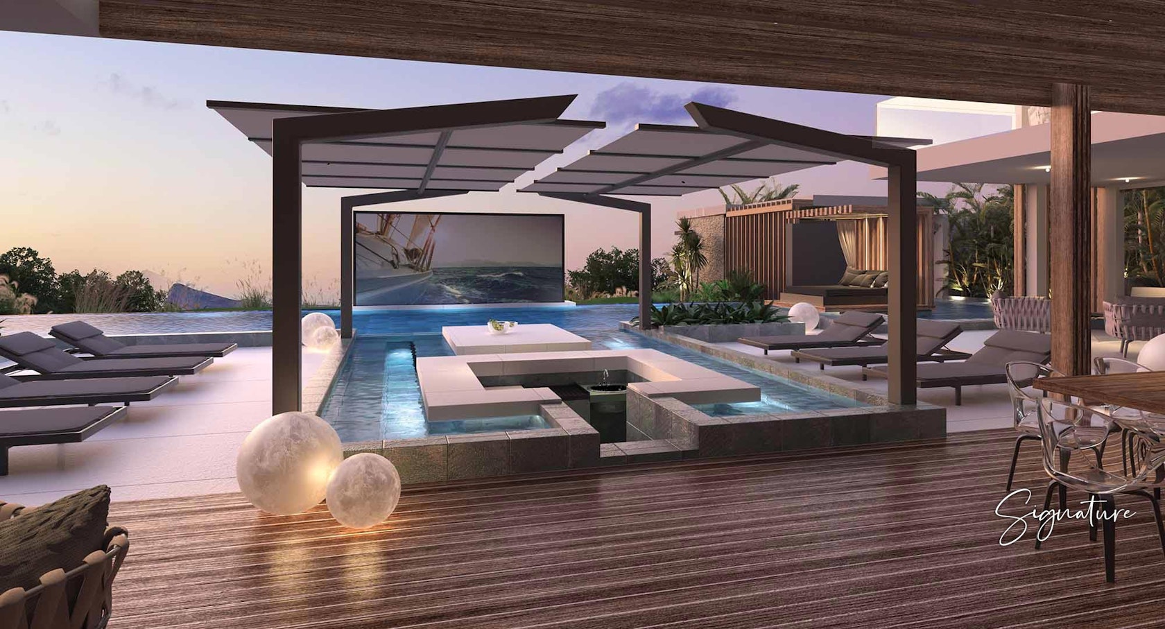 Luxury villas and apartments
