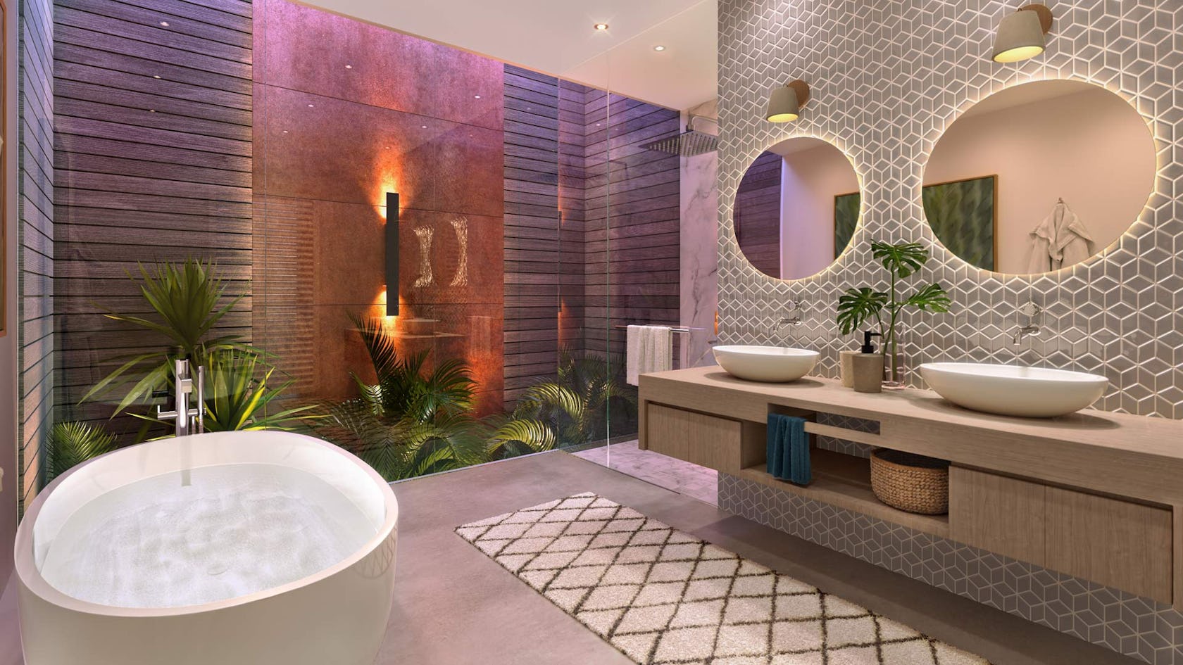 interior design indoors room tub bathroom