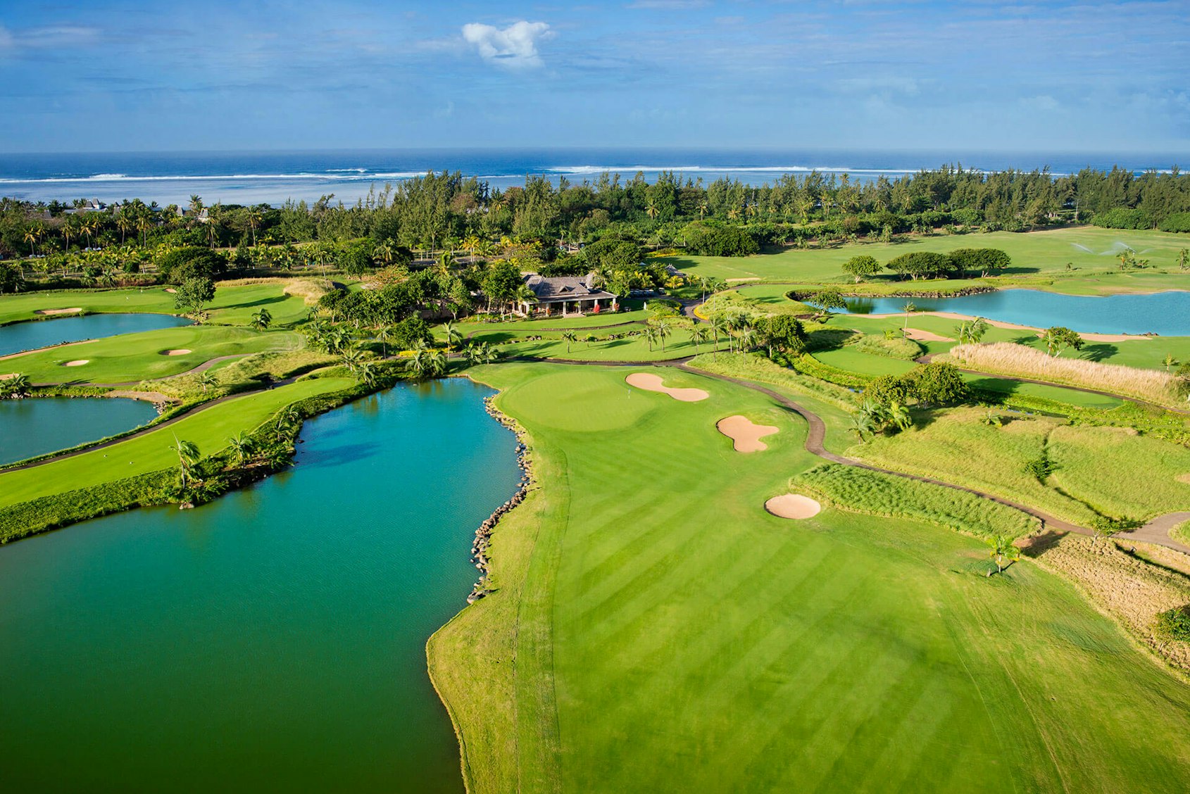 field outdoors golf course