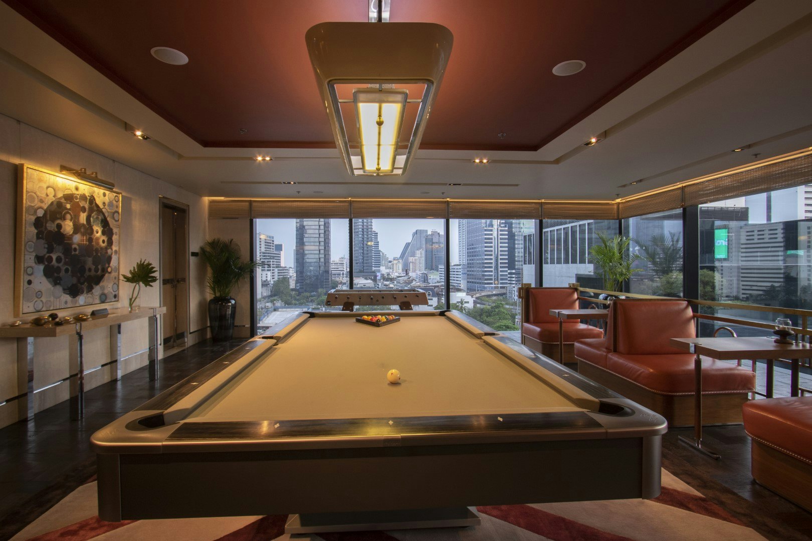 furniture room indoors table billiard room pool table