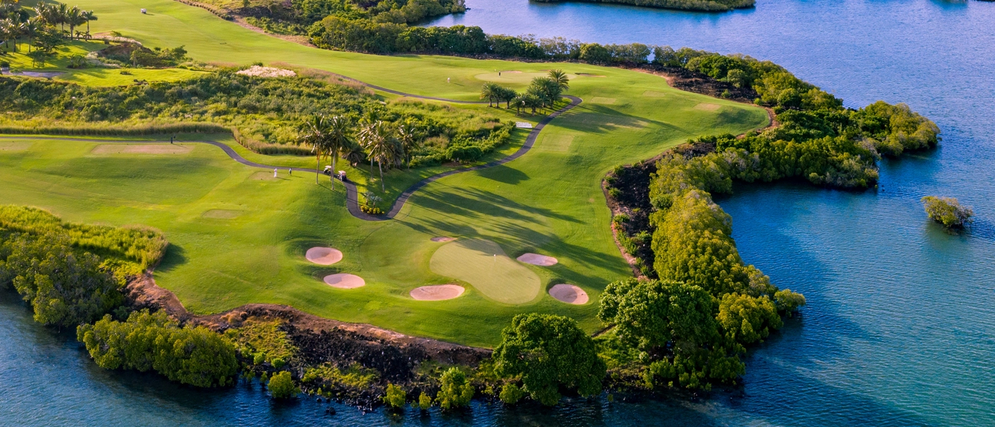 field outdoors golf course