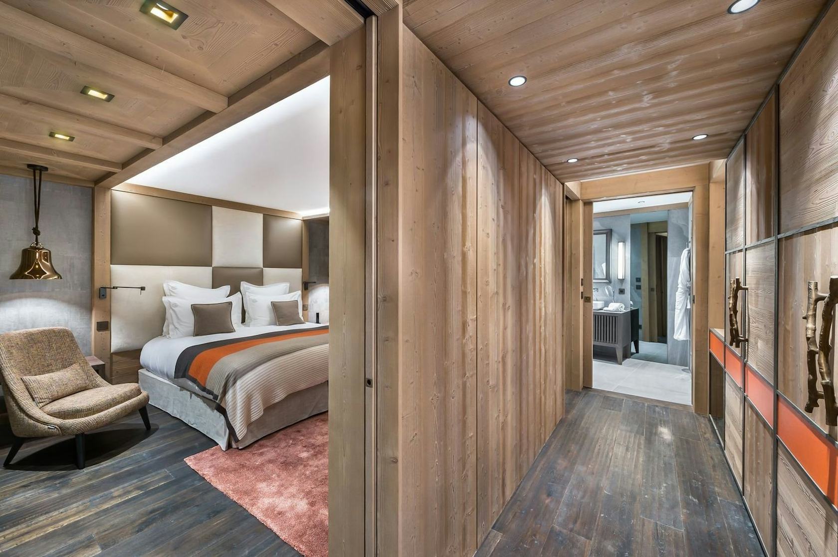 wood interior design indoors housing building hardwood bedroom room flooring