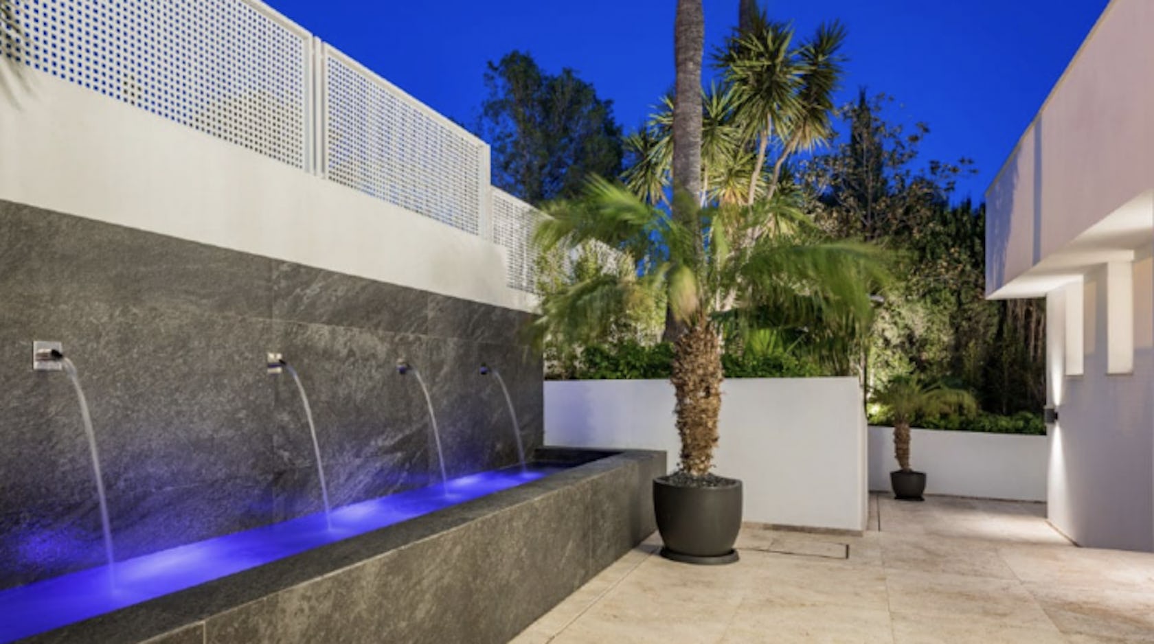 villa housing house interior design indoors tree plant water shower room