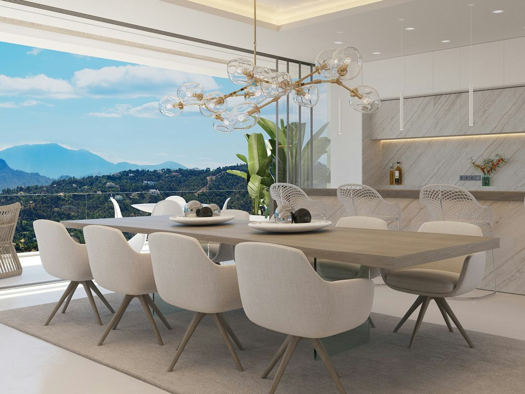 dining room dining table table furniture indoors room building tabletop chair interior design