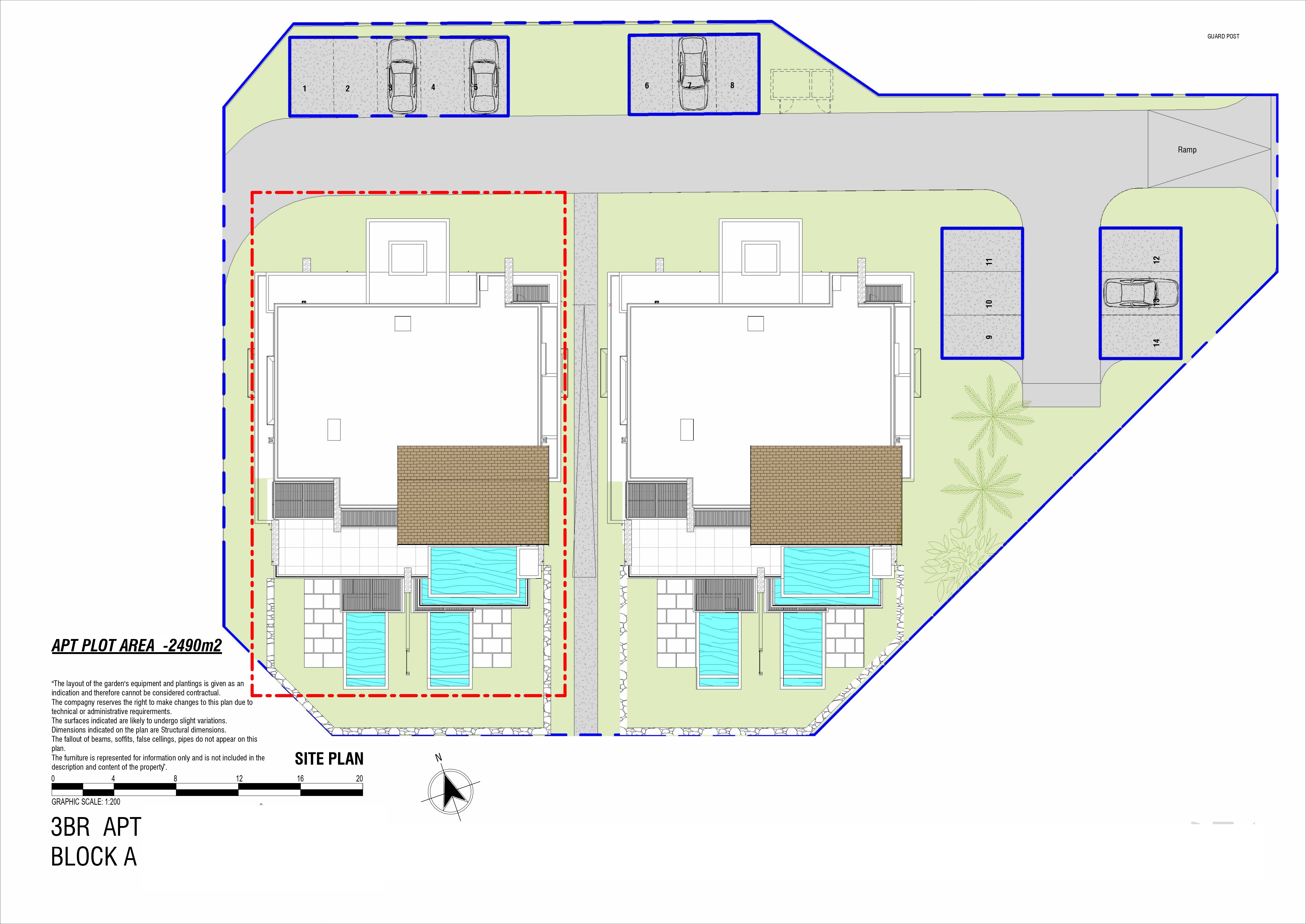 Exclusive penthouse with pool and sea view for sale on the west coast of Mauritius. 75044697 floor plan 1
