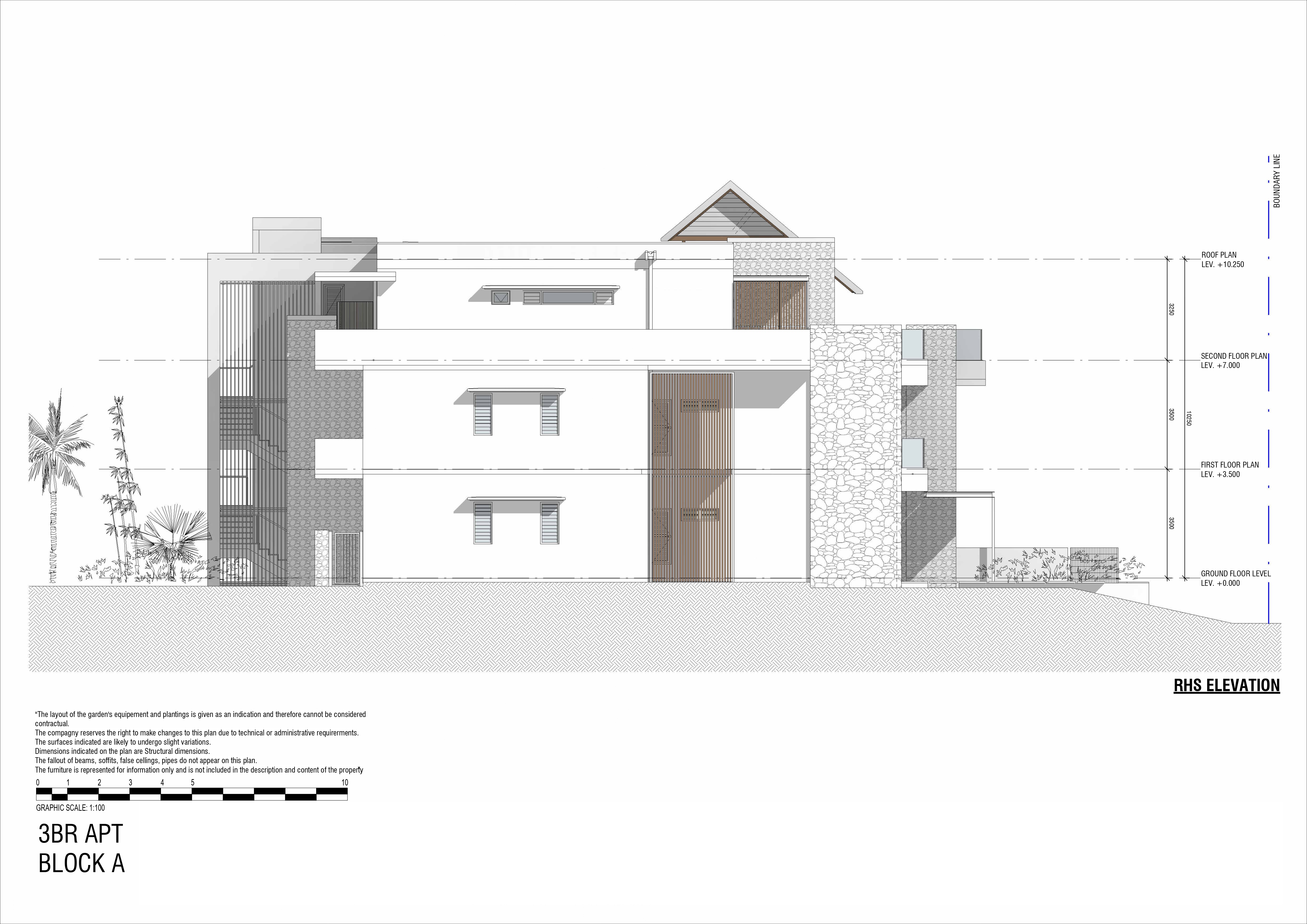 Exclusive penthouse with pool and sea view for sale on the west coast of Mauritius. 75044697 floor plan 4