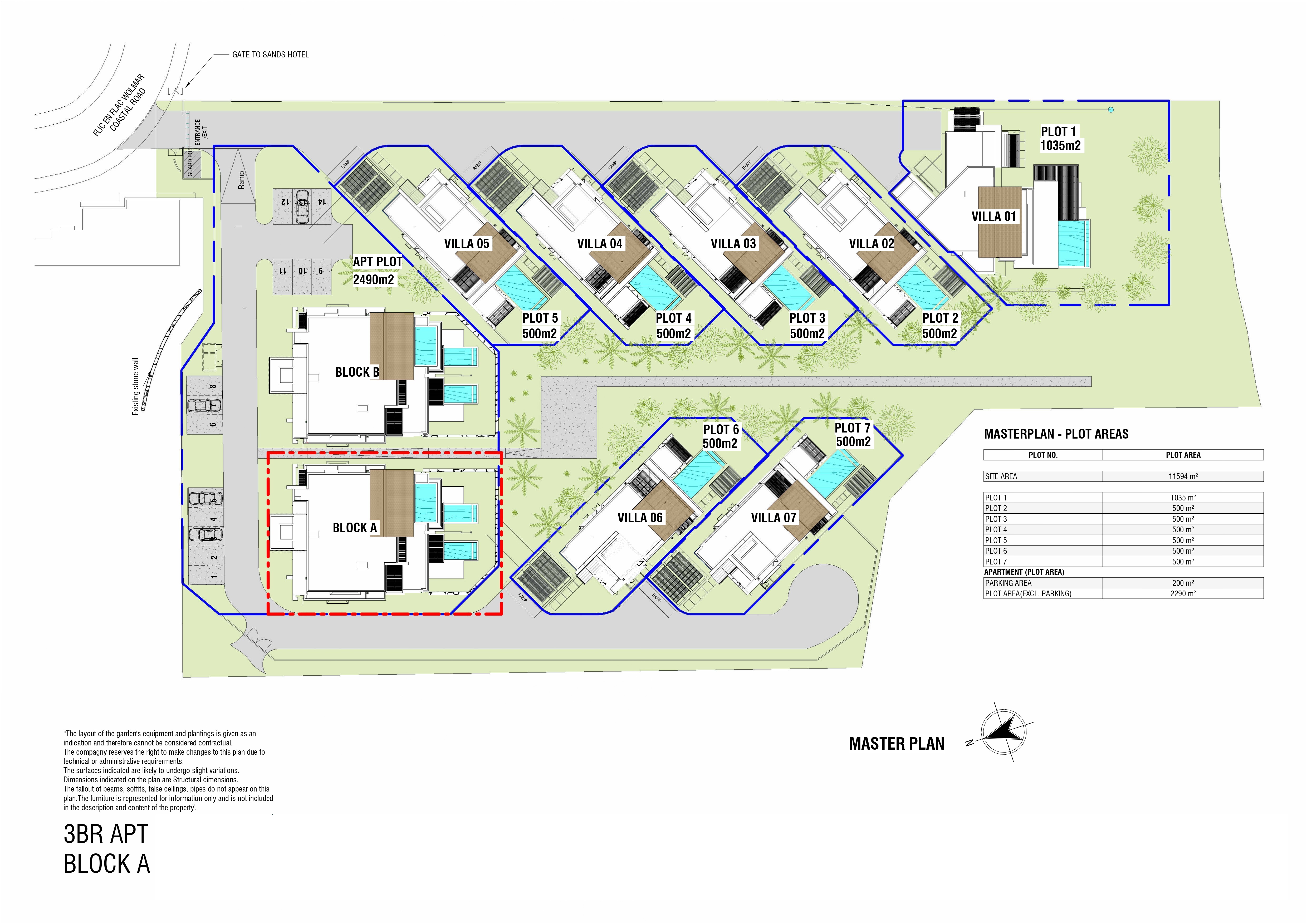 Exclusive penthouse with pool and sea view for sale on the west coast of Mauritius. 75044697 floor plan 7