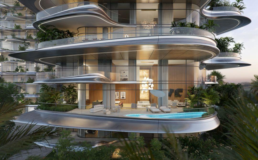 Simplex de luxe 3 chambres avec terrasse et vue Panoramique sur Palm Jumeirah