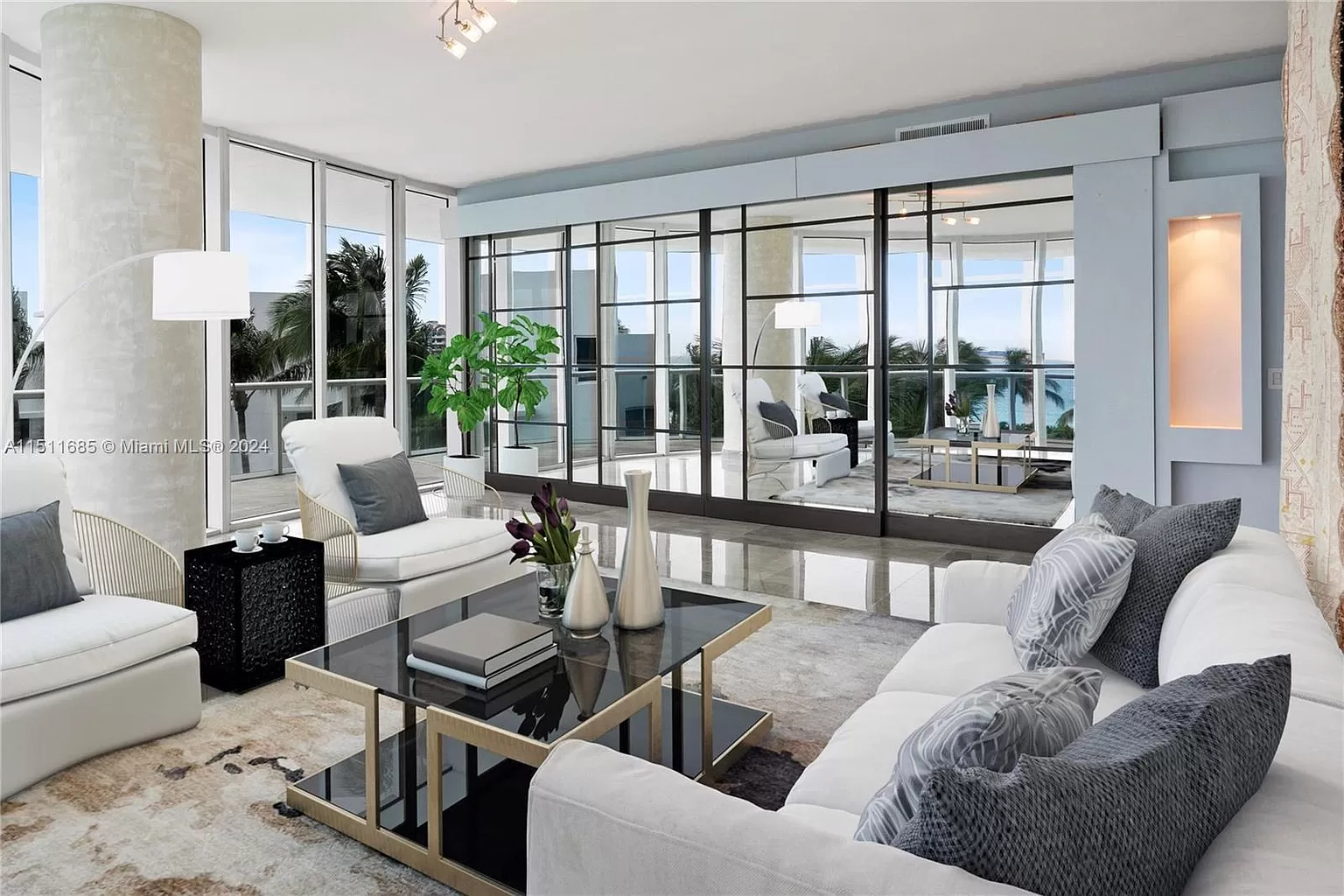 Explore absolute luxury in this 2508 sq. ft. ocean-view unit at Continuum