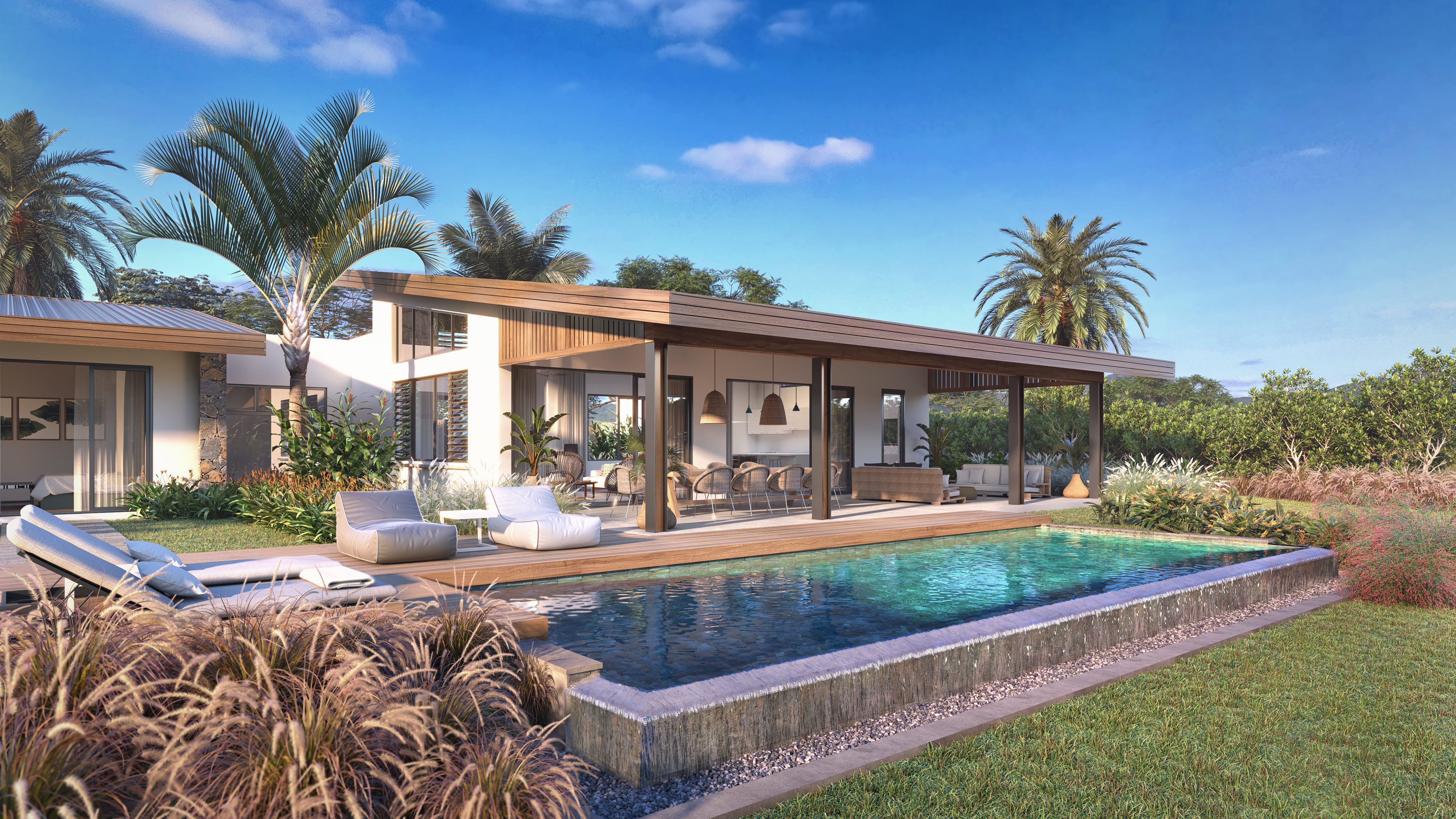 villa de luxe · a Tamarin · 4 chambres · 4 salles de bain · photo 1 sur 7