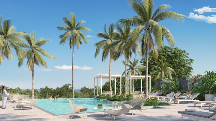 summer hotel resort nature outdoors tropical person pool chair swimming pool
