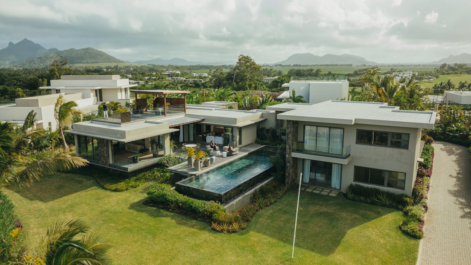 GADAIT International, real estate agency in Tamarin, Mauritius — aerial view of the west coast