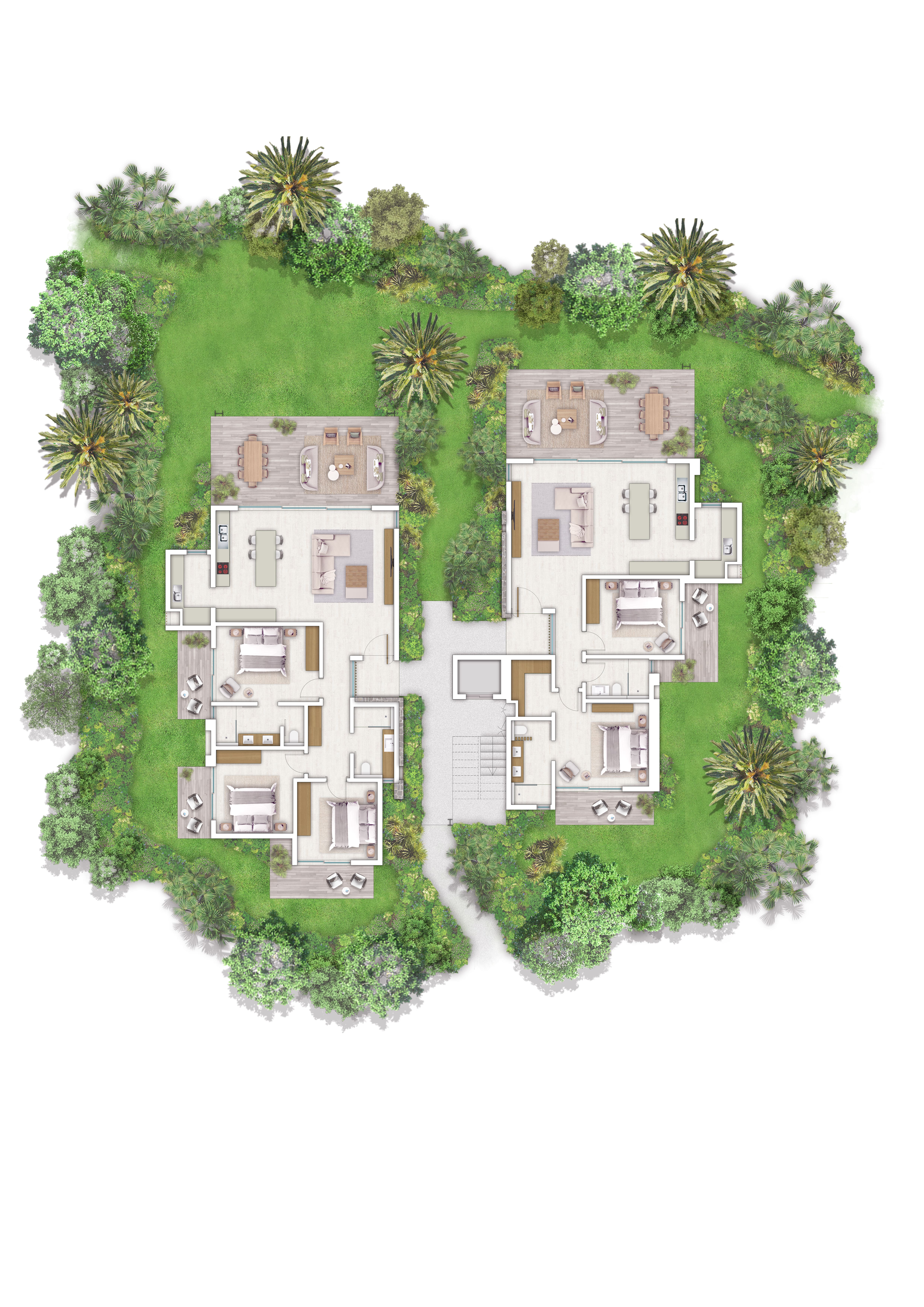 2 Bedroom apartment | Golf, beach, garden view | Anahita Beau Champ 2779336800 floor plan 2