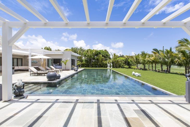 house housing villa pool water swimming pool outdoors patio person porch