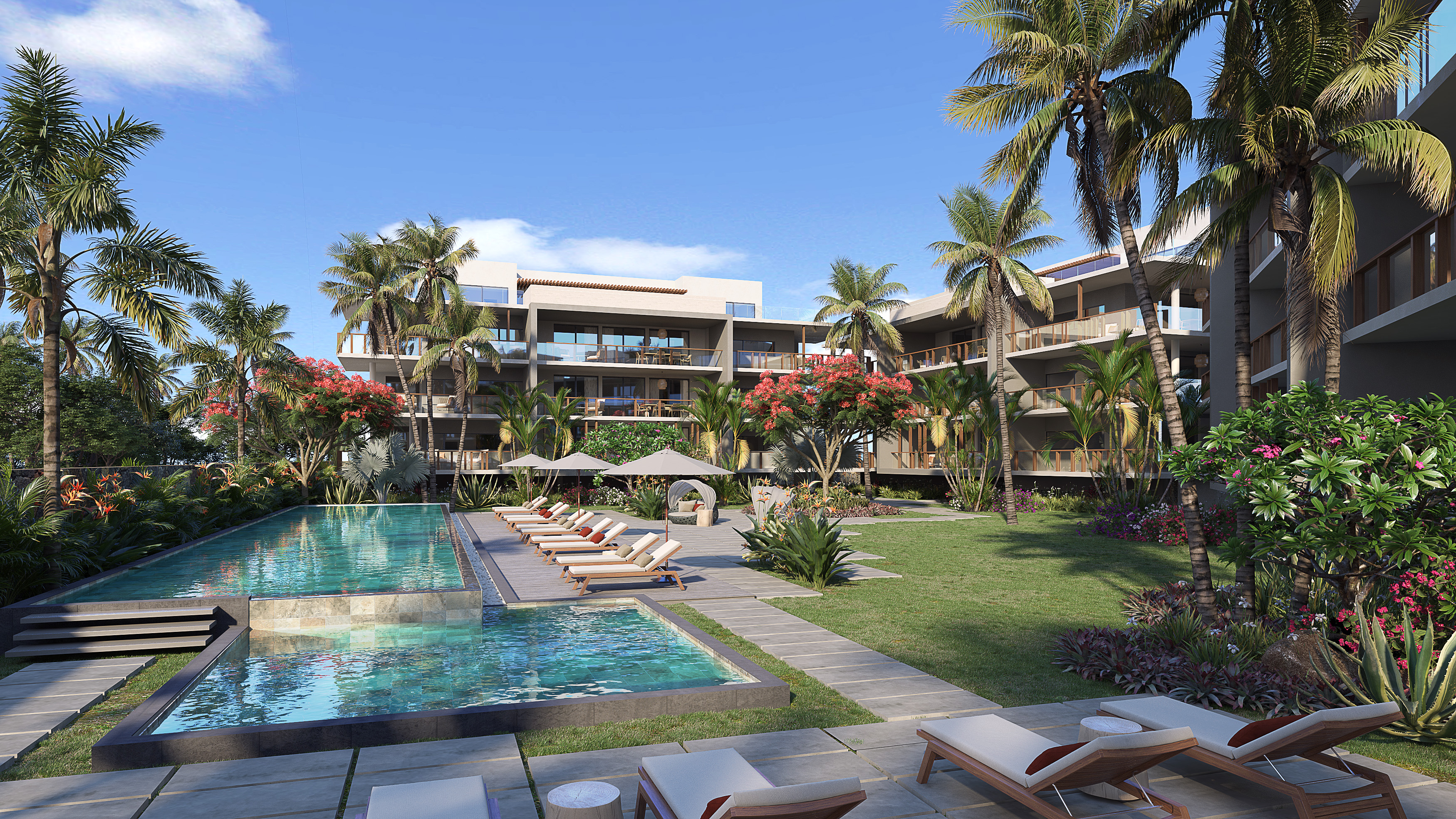 apartment de luxe · a Cap Malheureux · 2 chambres · 2 salles de bain · photo 1 sur 12