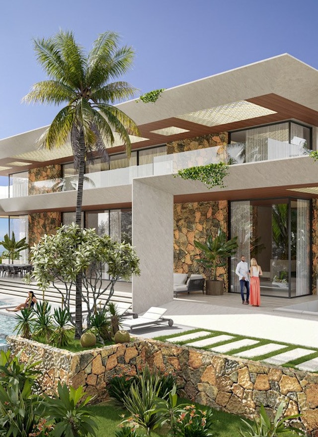 Luxueuse villa avec vue mer, golf, spa et services personnalisés à Bel Ombre, île Maurice
