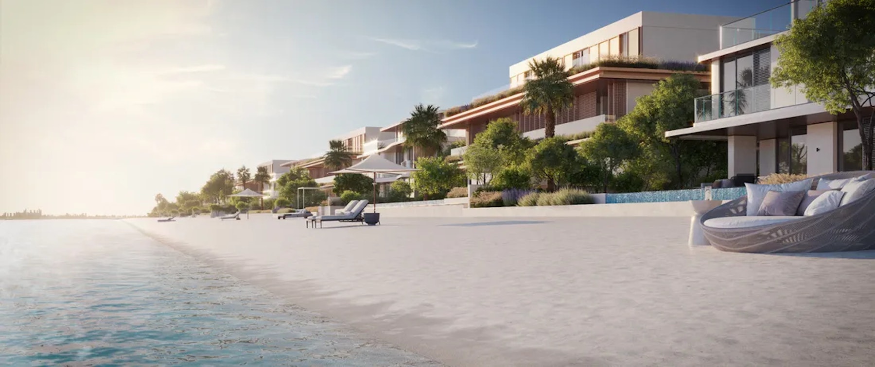 Villa de luxe sur le Palm Jumeirah à Dubai avec accès plage