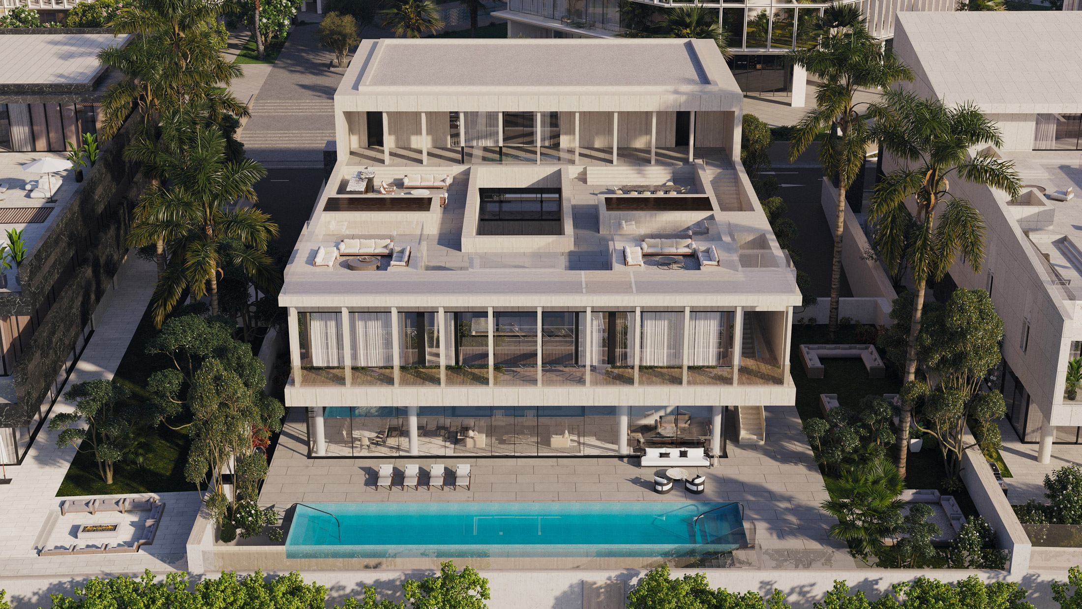 Résidence de Luxe Inspirée de la Nature avec 8 Chambres, Bien-être Certifié et Vue Front de Mer