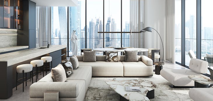 architecture building furniture indoors living room room home decor table couch interior design