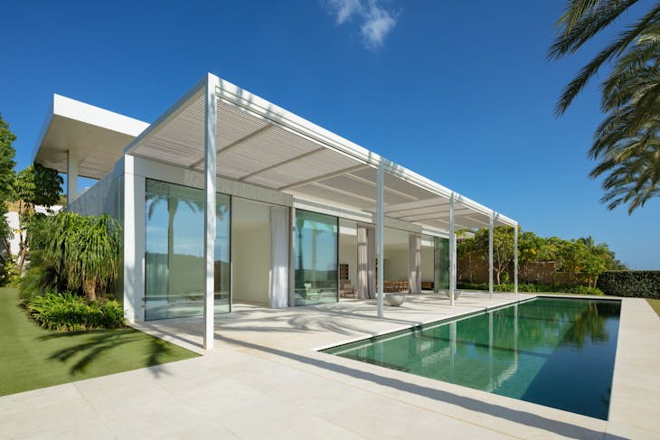 house housing villa pool water patio swimming pool interior design door grass